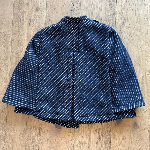 Banana Republic Navy Cape Jacket - Size Petite XS - Picture 6 of 7